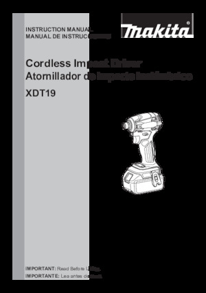 Akku-Schlagschrauber & Schraubenschlüssel Makita XDT19Z