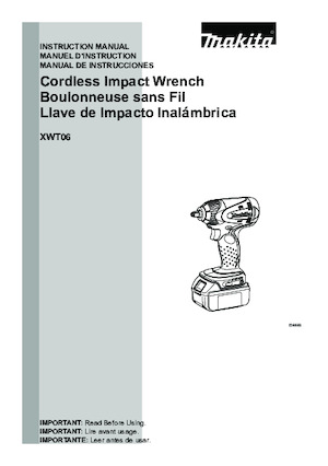 Akku-Schlagschrauber & Schraubenschlüssel Makita XWT06