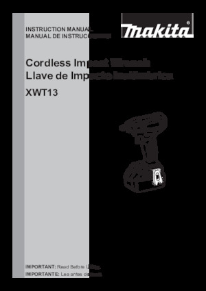 Akku-Schlagschrauber & Schraubenschlüssel Makita XWT13ZB