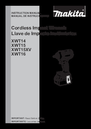 Akku-Schlagschrauber & Schraubenschlüssel Makita XWT16Z