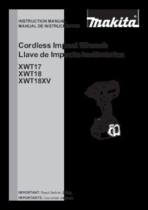 Akku-Schlagschrauber & Schraubenschlüssel Makita XWT18XVZ