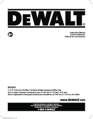 Akku-Gehrungssägen DEWALT DCS361M1
