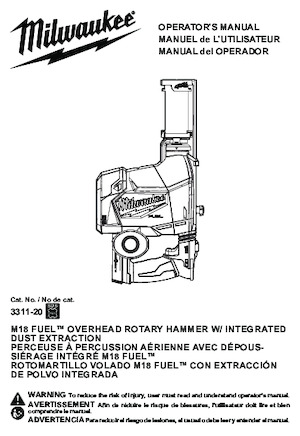 Akku-Bohrhämmer SDS Milwaukee 3311-22