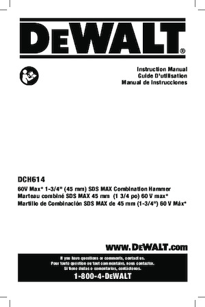 Akku-Bohrhämmer SDS DEWALT DCH614B