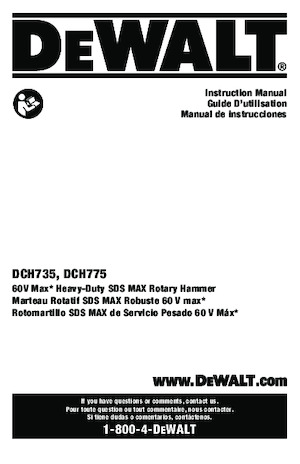 Akku-Bohrhämmer SDS DEWALT DCH735X2