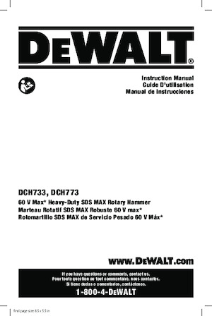 Akku-Bohrhämmer SDS DEWALT DCH773Y2