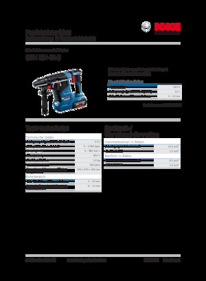 Akku-Bohrhämmer SDS Bosch GBH 18V-24 C 