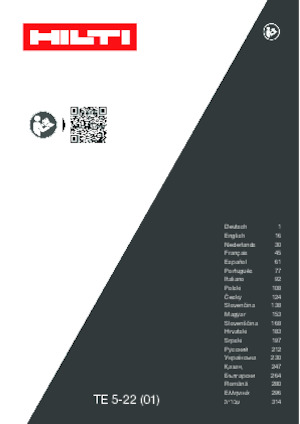 Akku-Bohrhämmer SDS Hilti TE 5-22