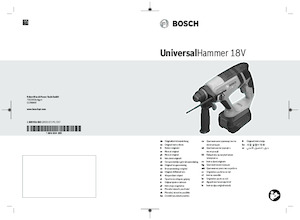 Akku-Bohrhämmer SDS Bosch UniversalHammer 18V
