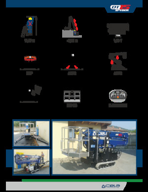 Gelenkarbeitsbühnen auf Raupen CELA DT 15 Spyder