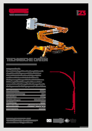 Gelenkarbeitsbühnen auf Raupen CMC i23