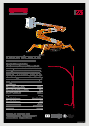 Gelenkarbeitsbühnen auf Raupen CMC i23