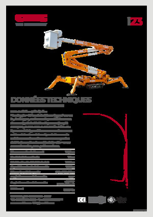 Gelenkarbeitsbühnen auf Raupen CMC i23
