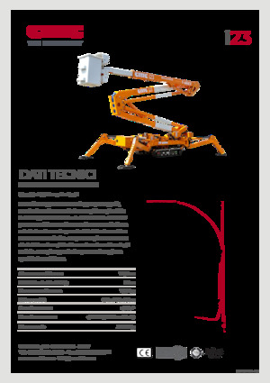 Gelenkarbeitsbühnen auf Raupen CMC i23