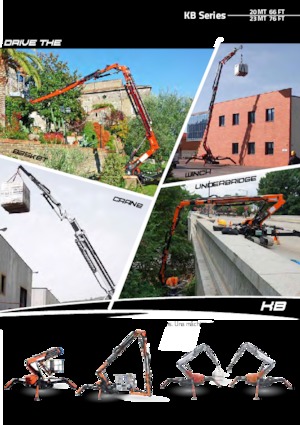 Gelenkarbeitsbühnen auf Raupen Cormidi KB20