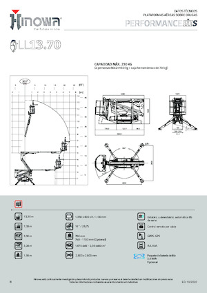 Gelenkarbeitsbühnen auf Raupen Hinowa Lightlift 13.70 Performance IIIS