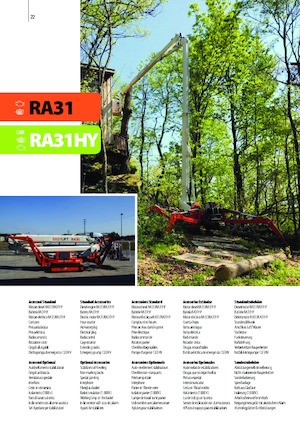 Gelenkarbeitsbühnen auf Raupen Easy Lift RA31HY