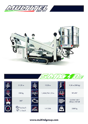 Gelenkarbeitsbühnen auf Raupen Multitel SMX 210 AXON