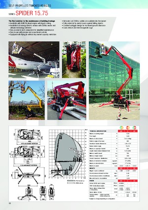 Gelenkarbeitsbühnen auf Raupen Platform Basket SPIDER 15.75 PRO E