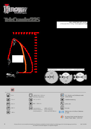 Gelenkarbeitsbühnen auf Raupen Hinowa TeleCrawler 22S