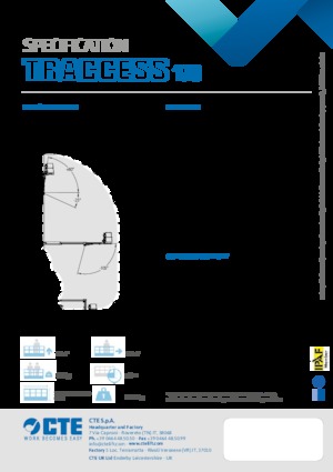 Gelenkarbeitsbühnen auf Raupen CTE Traccess 170 E