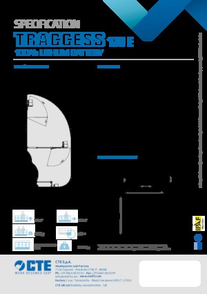 Gelenkarbeitsbühnen auf Raupen CTE Traccess 170 E