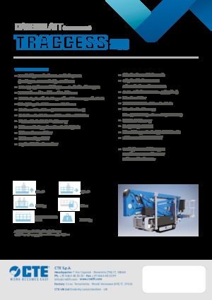 Gelenkarbeitsbühnen auf Raupen CTE Traccess 200