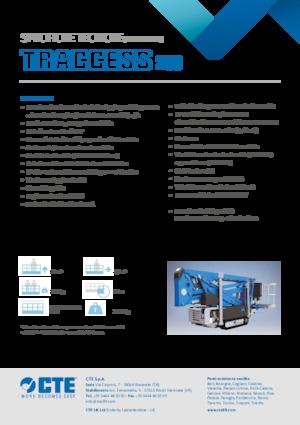 Gelenkarbeitsbühnen auf Raupen CTE Traccess 200