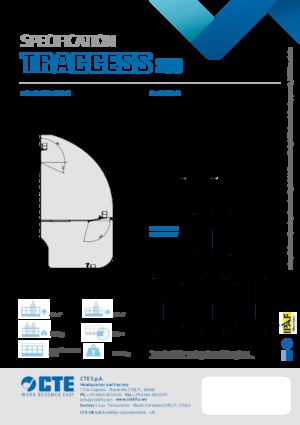 Gelenkarbeitsbühnen auf Raupen CTE Traccess 230