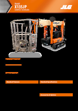 Gelenkarbeitsbühnen auf Raupen JLG X13SJP