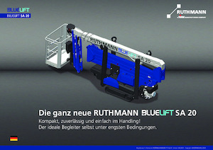 Gelenkarbeitsbühnen auf Raupen Ruthmann BLUELIFT SA 20