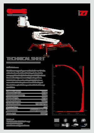 Gelenkarbeitsbühnen auf Raupen CMC i27