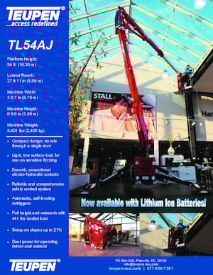 Gelenkarbeitsbühnen auf Raupen TEUPEN TL54AJ 