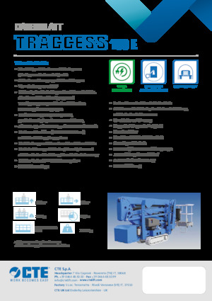 Gelenkarbeitsbühnen auf Raupen CTE Traccess 160 E
