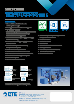 Gelenkarbeitsbühnen auf Raupen CTE Traccess 160 E