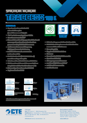 Gelenkarbeitsbühnen auf Raupen CTE Traccess 160 E