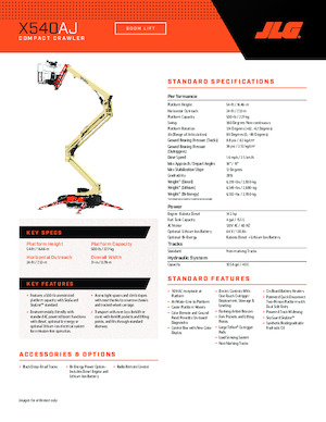 Gelenkarbeitsbühnen auf Raupen JLG X540AJ