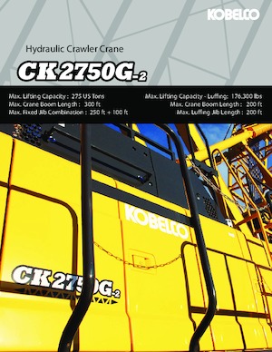 Raupenkrane-GA Kobelco CK2750G-2