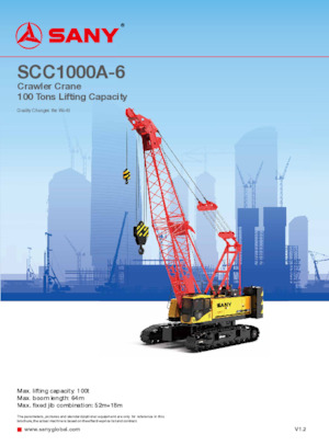 Raupenkrane-GA Sany SCC1000A-6