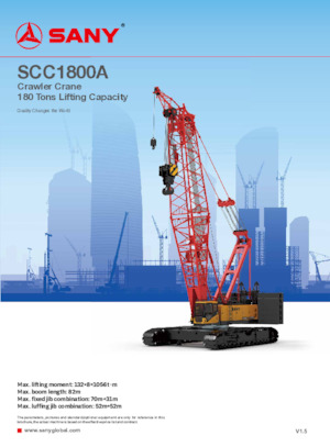 Raupenkrane-GA Sany SCC1800A