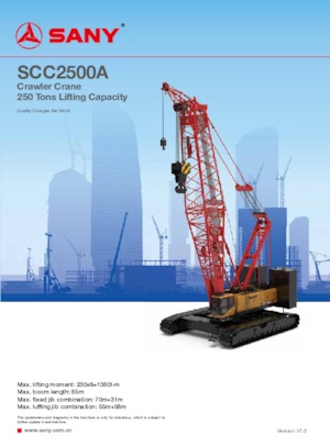Raupenkrane-GA Sany SCC2500A