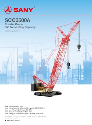 Raupenkrane-GA Sany SCC3500A