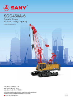 Raupenkrane-GA Sany SCC450A-6