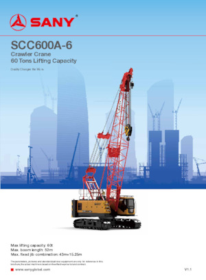 Raupenkrane-GA Sany SCC600A-6