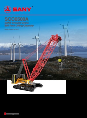 Raupenkrane-GA Sany SCC6500A
