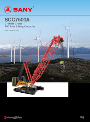 Raupenkrane-GA Sany SCC7500A