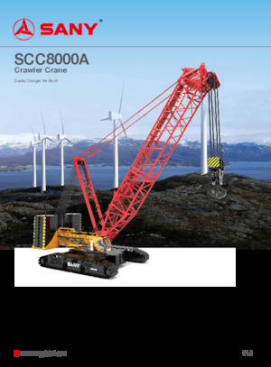 Raupenkrane-GA Sany SCC8000A
