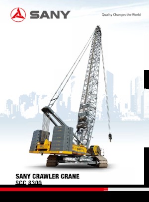 Raupenkrane-GA Sany SCC8300
