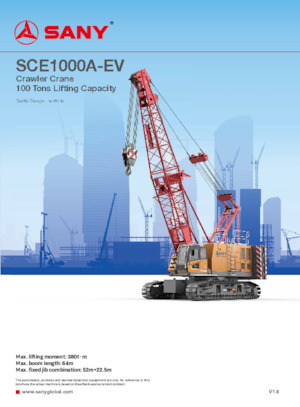 Raupenkrane-GA Sany SCE1000A-EV