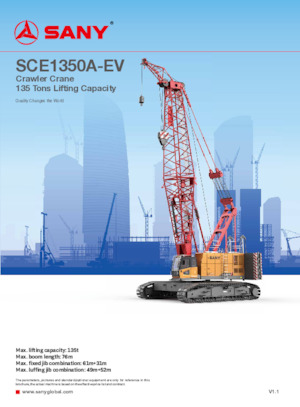 Raupenkrane-GA Sany SCE1350A-EV